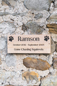 Load image into Gallery viewer, Wooden Memorial Pet Plaque