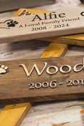 Load image into Gallery viewer, Wooden Memorial Pet Plaque