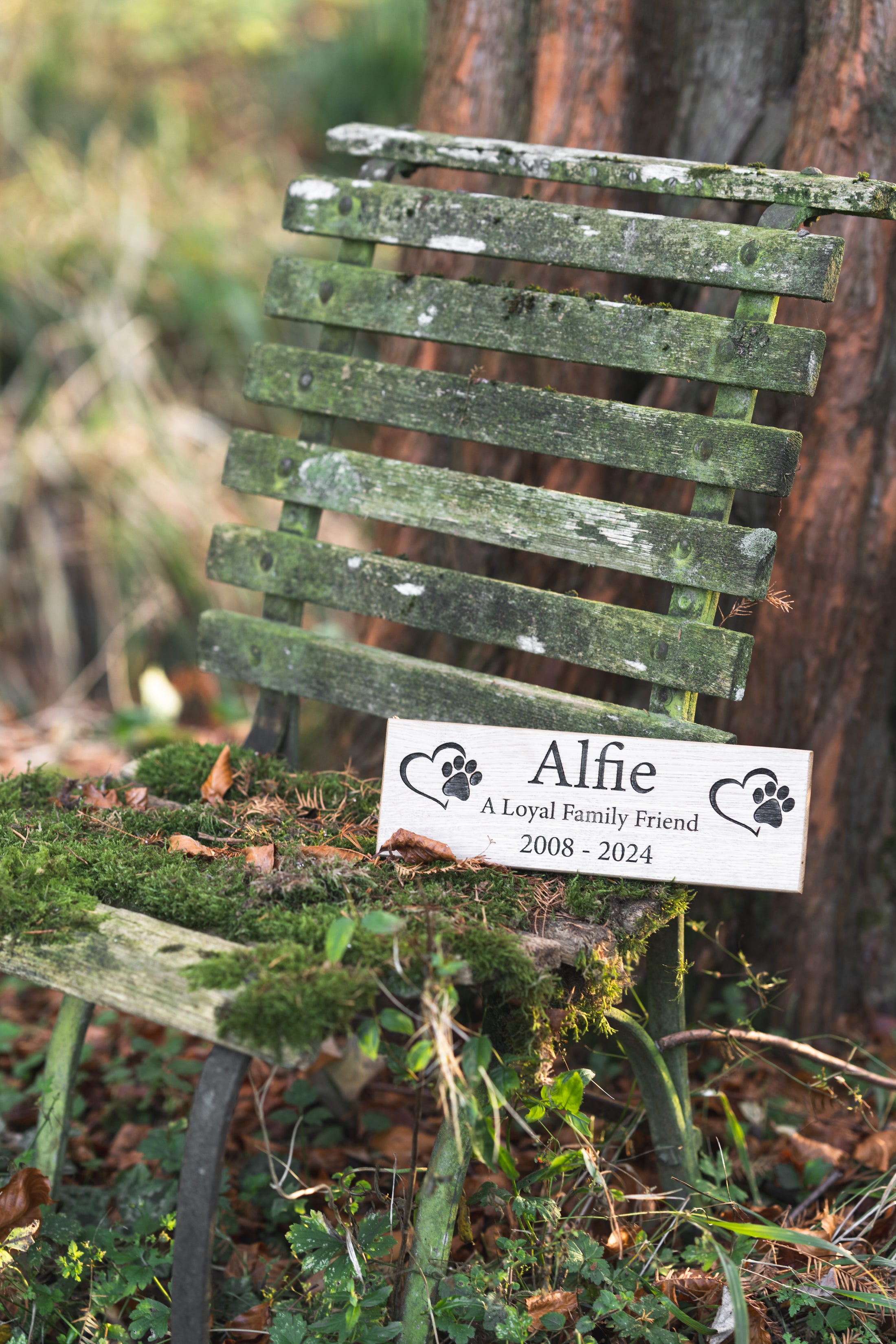 Wooden Memorial Pet Plaque